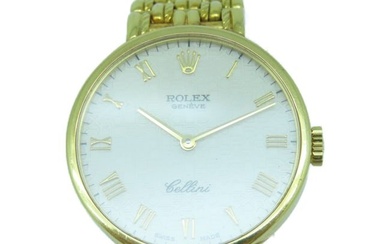 ROLEX Cellini 25mm Automatic Watch 5109 18K Yellow Gold