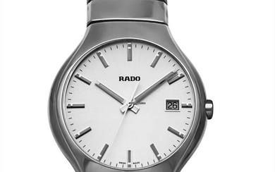 Rado True R27654122 - True Quartz Silver Dial Ceramic Men's Watch