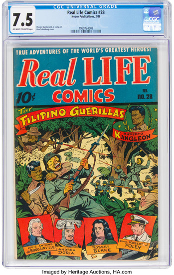 Real Life Comics #28 (Nedor Publications, 1946) CGC...