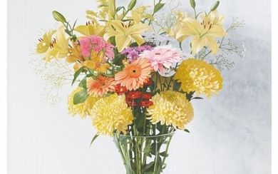 Renato Meziat (b. 1952), Vase With Yellow Flowers