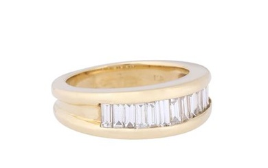 Ring mit Baguette-Diamanten zus. ca. 1 ct