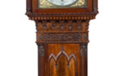 Robert Best, London Mahogany Chippendale style longcase clock