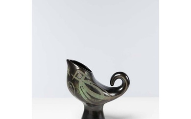 Roger Capron (1922-2006) 'Cock' vase Glazed earthenware Model created circa 1955 Stamped 'Capron
