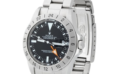 Rolex. Very Rare and Attractive Explorer II Automatic Dual Time Wristwatch in Steel, Reference 1655, With Additional Dial