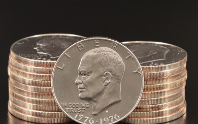 Roll of Twenty 1976-S Bicentennial Eisenhower 40% Silver Proof Dollars