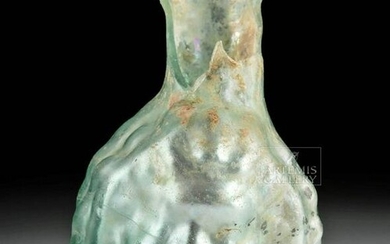 Roman Glass Janus- Headed Vessel - Bacchus