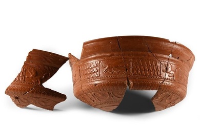 Romano-British Samian Ware Bowl Fragments