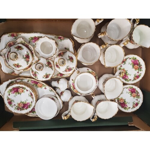 Royal Albert Old Country Roses Items to include 8 Milk Jugs,...