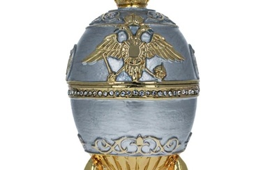 Russian Royal Military Trinket, Jewel Box Egg