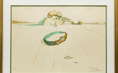 SALVADOR DALI PHOTOLITHOGRAPH IN COLORS ON PAPER