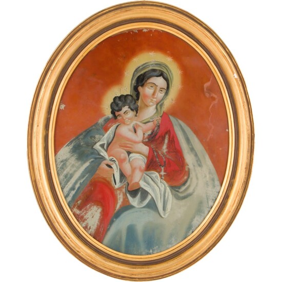 SCUOLA ITALIANA DEL XIX SECOLO, Madonna con bambino