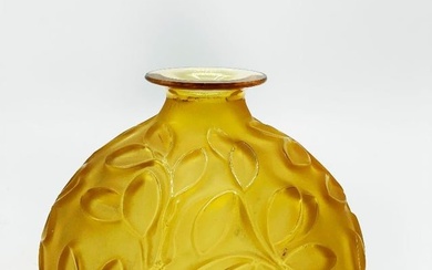 Sabino Art Deco Glass Vase H: 5.5" Diam: 6" France