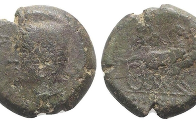 Samnium, Aesernia, c. 263-240 BC. Æ (20mm, 7.70g, 7h). Head...