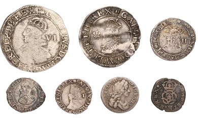Selection of Charles I and II Coins, 7 coins to...