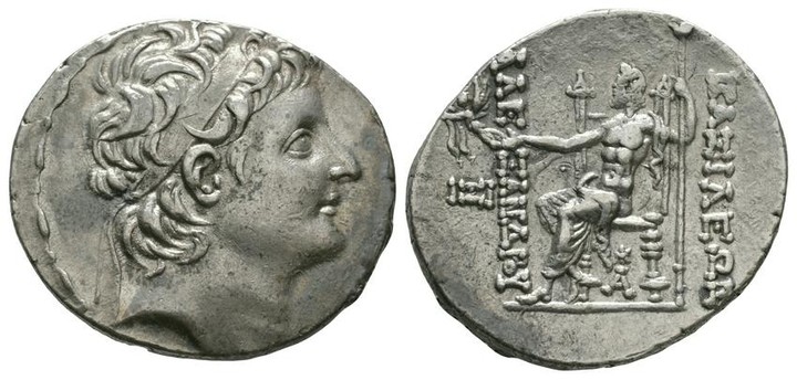 Seleukid - Antioch - Alexander II - Zeus Tetradrachm