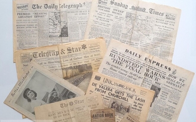 Set of War Period Newspapers from US and England 40-41