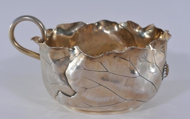 Sheibler gilt sterling silver Aesthetic leaf form mixed