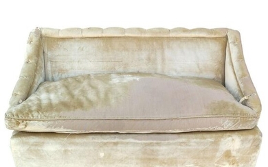 Silk Velvet Upholstered Settee