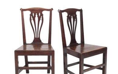 Six Georgian Style Mahogany Side Chairs.