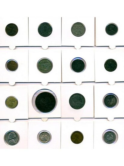 Sixteen (16) World Coins