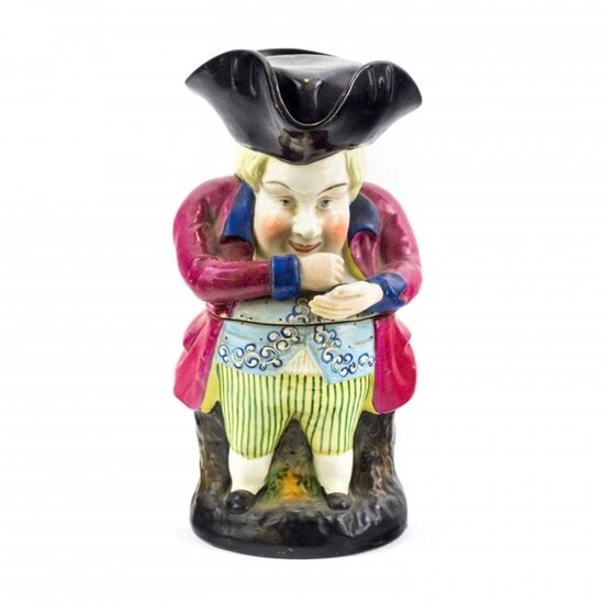 Staffordshire Pottery Antique Snuff Taker Toby Jug
