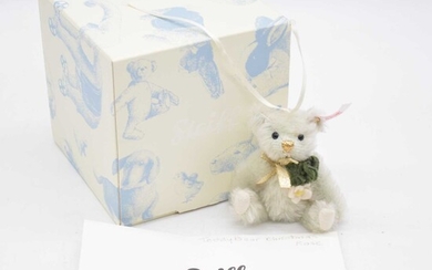 Steiff teddy bear, 035302 'Christrose ornament bear', 10cm, 2012, boxed with certificate.