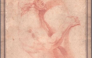 Studio per una figura maschile di profilo, artista emiliano del XVIII secolo
