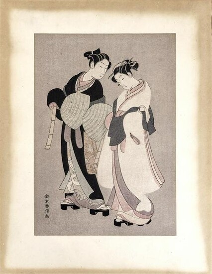 Suzuki Harunobu (Japanese, 1724/25-1770) - Woodcut