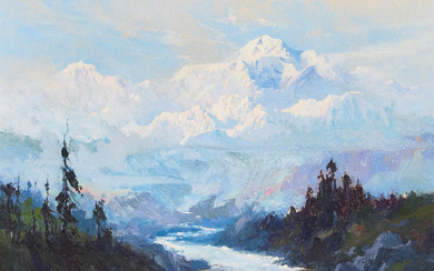 Sydney Laurence (1865-1940) Mount McKinley, Alaska 15 x 20 in....
