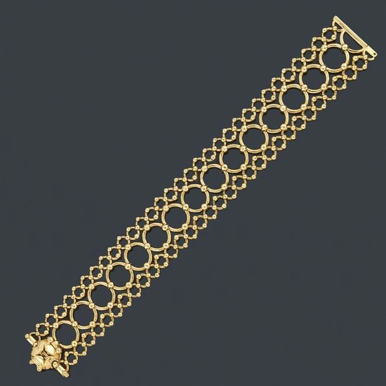 TIFFANY & Co - Bracelet with circular motifs in 18K