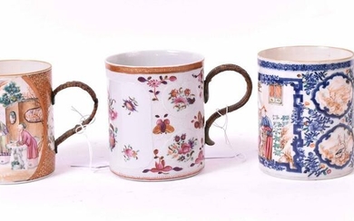 Three Chinese Export Mugs