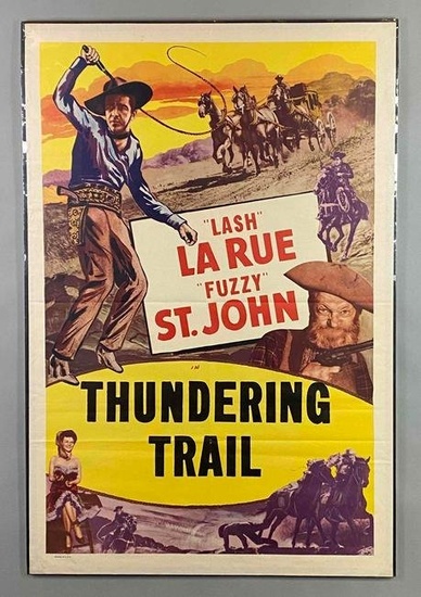 Thundering Trail Movie Poster