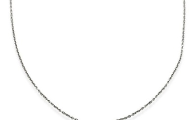 Tiffany & Co. Elsa Peretti Diamond By The Yard Single Diamond Pendant in Silver