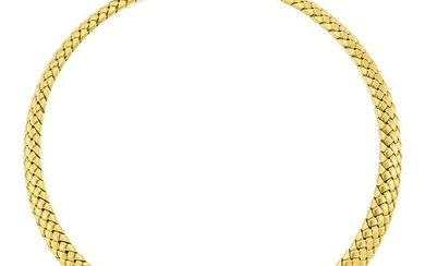 Tiffany & Co. Gold 'Vannerie' Choker Necklace
