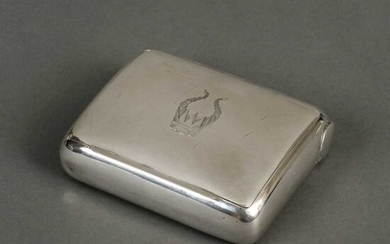 Tobacco Box. An Edwardian silver tobacco box