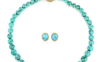 Turquoise Necklace and Earring Set