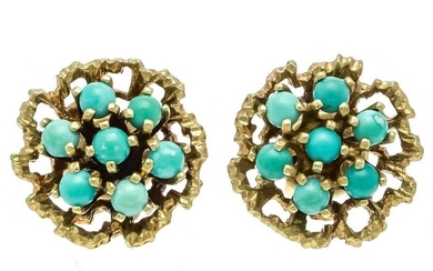 Turquoise stud earrings GG 585