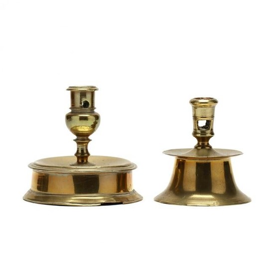 Two Early Brass Capstans