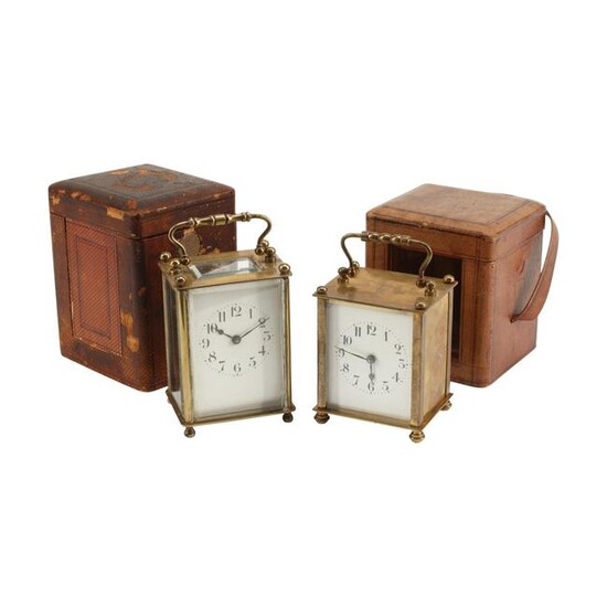 Two French Carriage Clocks.