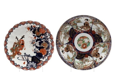 Two Large Japanese Imari Chargers