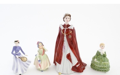 Two Royal Doulton ladies comprising Babie HN 1579, and Belle...