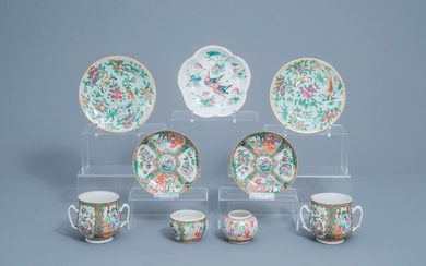 Une collection variée en porcelaine de Chine famille rose et de Canton, 19ème siècle