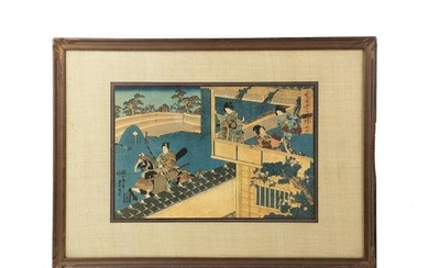 Utagawa Kunisada 'Wakana No Jo' Woodblock Print