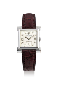 Vacheron Constantin. A Limited Edition White Gold Wristwatch with Square Shoulders