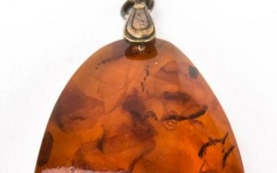 Vintage Baltic Amber Necklace Pendant