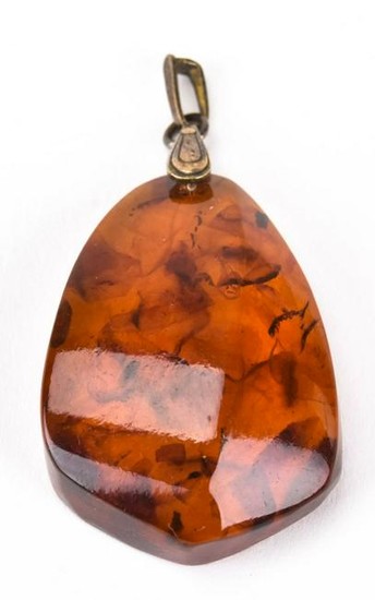 Vintage Baltic Amber Necklace Pendant
