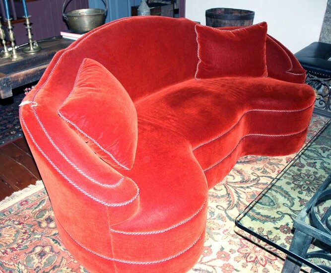 Vintage Decorator Custom Upholstered Sofa