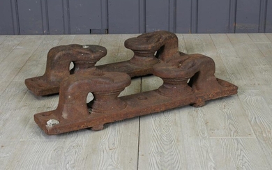 Vintage Dockside Cast Iron Mooring Cleats