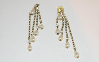 Vintage Pearl Strand Earrings