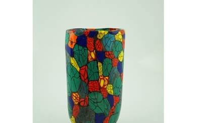 ** ** Vittorio Ferro (1932-2012) A Murano glass Murrine vase...